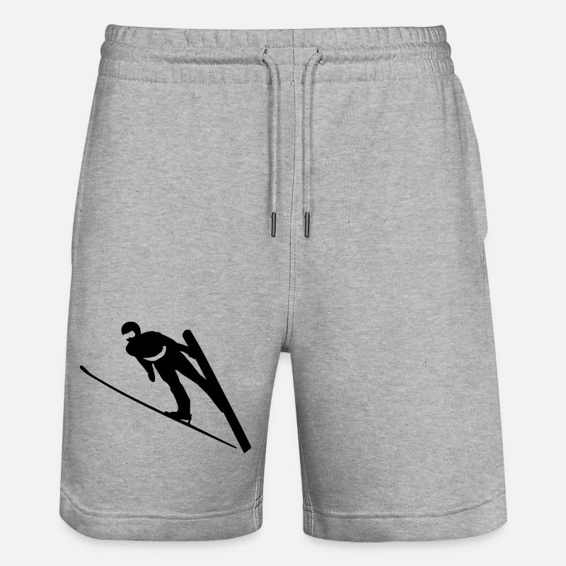 skisprung - Short de jogging bio TRAINER Stanley/Stella unisexe - gris chiné
