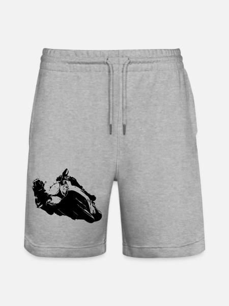 Kawasaki-Ninja-Fan - Stanley/Stella Unisex Bio Joggingshorts Trainer  - Grau meliert