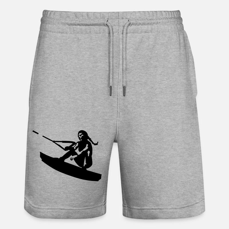 wakeboard - Short de jogging bio TRAINER Stanley/Stella unisexe - gris chiné