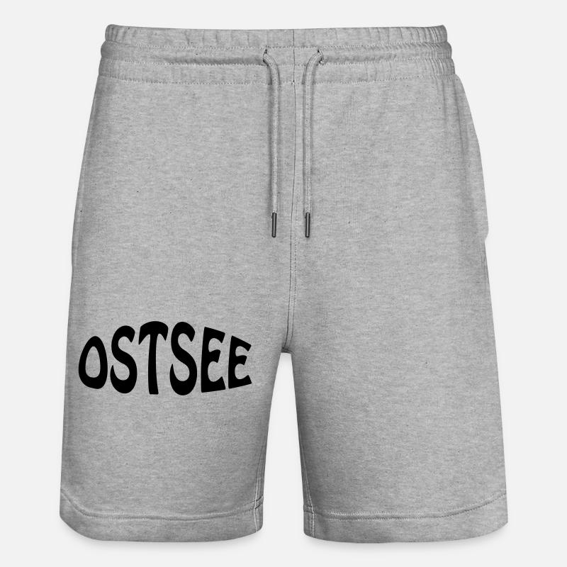 Mer Baltique - Short de jogging bio TRAINER Stanley/Stella unisexe - gris chiné