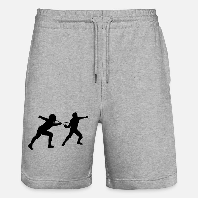 Fechten - Stanley/Stella Unisex Bio Joggingshorts Trainer  - Grau meliert