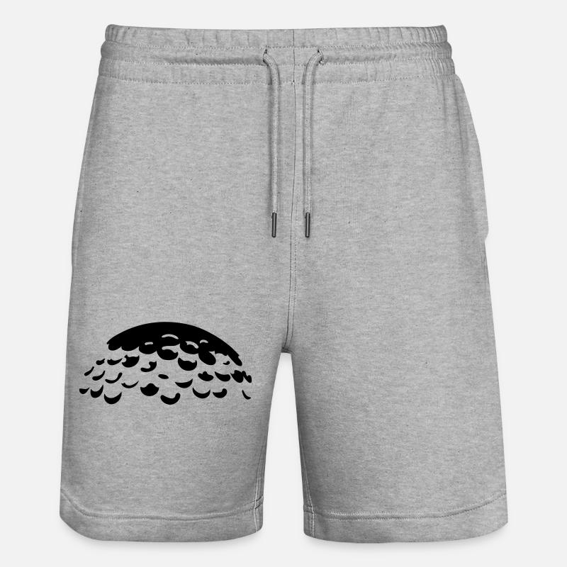 golf_ball - Short de jogging bio TRAINER Stanley/Stella unisexe - gris chiné