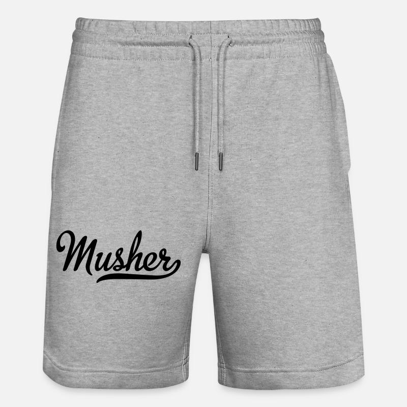 musher - Short de jogging bio TRAINER Stanley/Stella unisexe - gris chiné