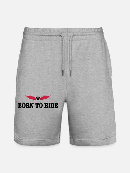 biker - Stanley/Stella Trainer Unisex Organic Jogging Shorts - heather grey