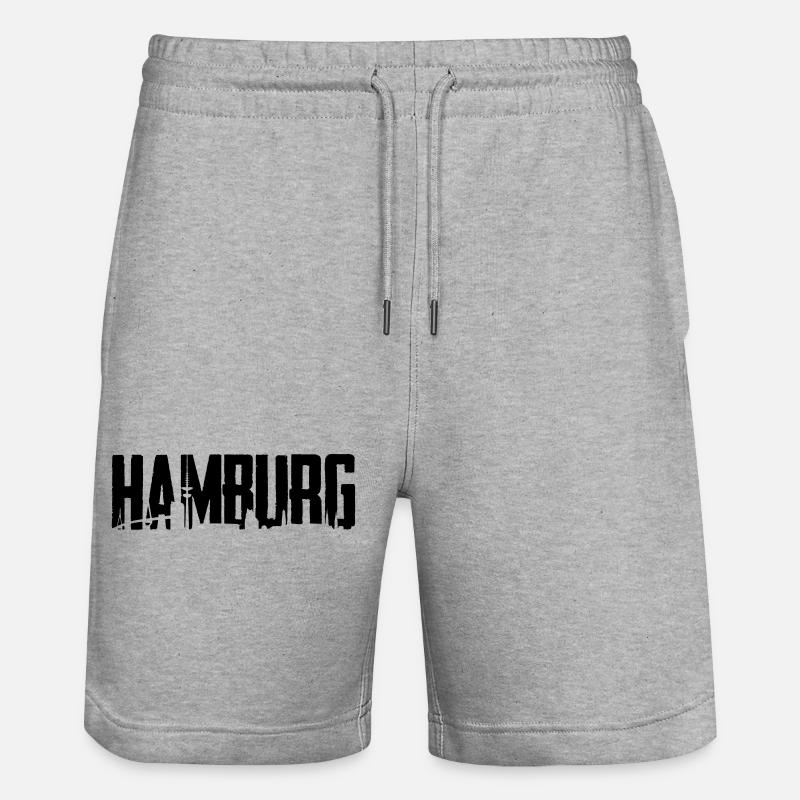 Hambourg - Short de jogging bio TRAINER Stanley/Stella unisexe - gris chiné