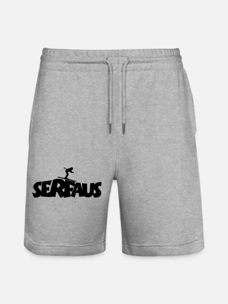 Serfaus Ski - Stanley/Stella Trainer Unisex Organic Jogging Shorts - heather grey