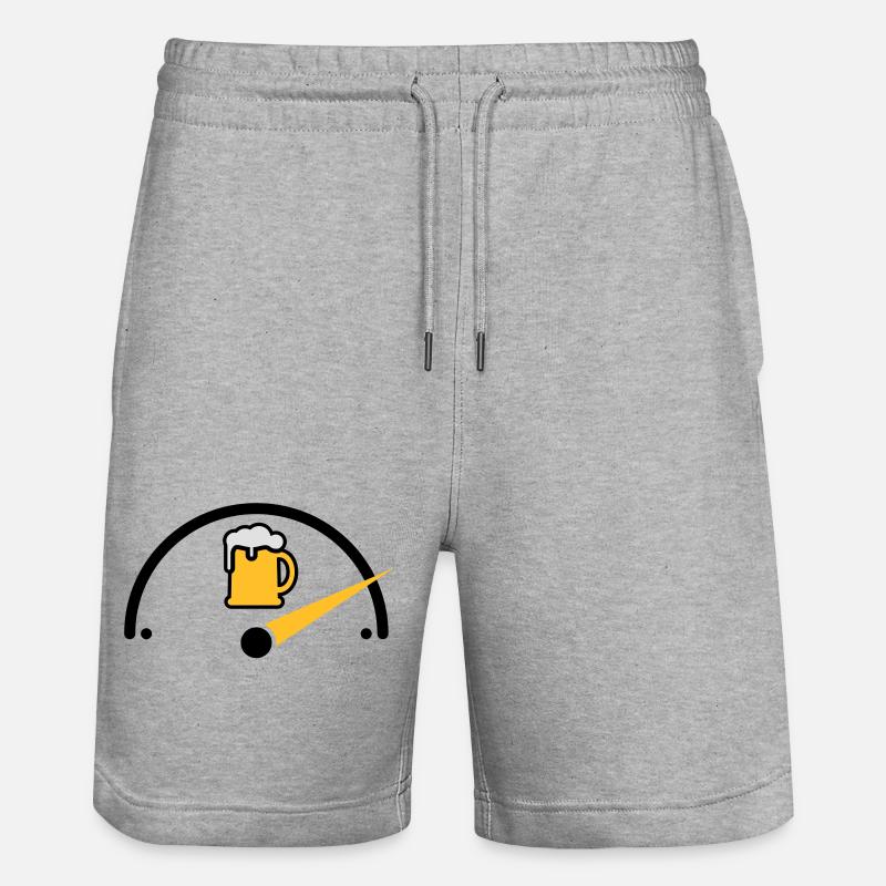 Beer full - Short de jogging bio TRAINER Stanley/Stella unisexe - gris chiné