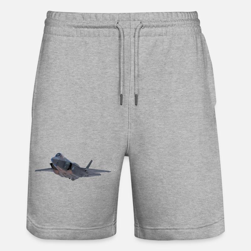 F-35 - Short de jogging bio TRAINER Stanley/Stella unisexe - gris chiné