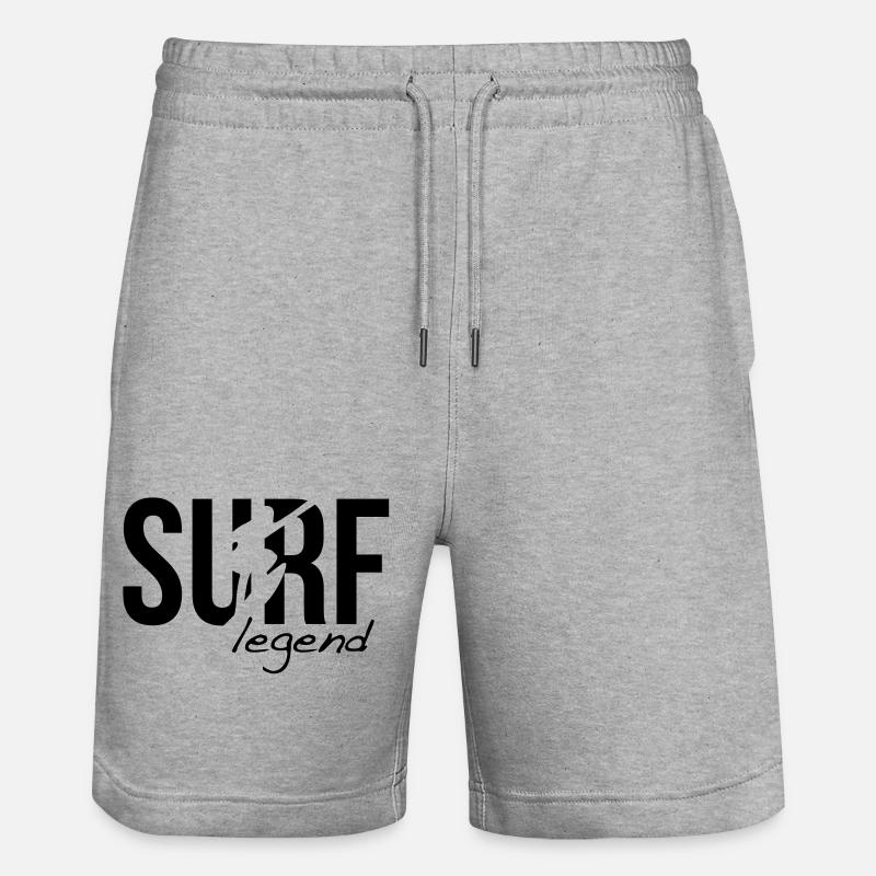 surf surfer surfer - Short de jogging bio TRAINER Stanley/Stella unisexe - gris chiné