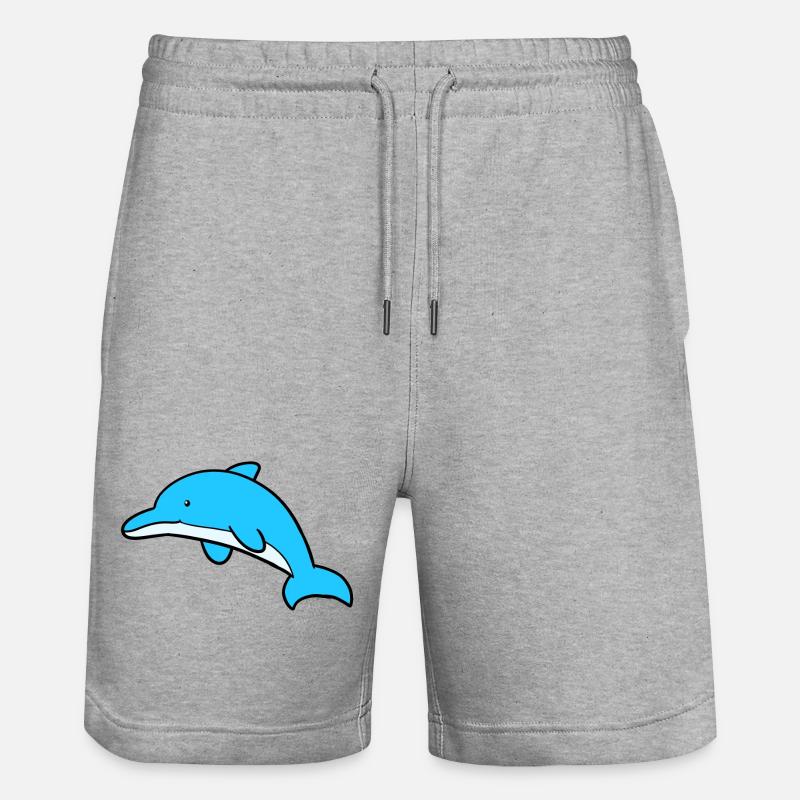 Dauphin mignon - Short de jogging bio TRAINER Stanley/Stella unisexe - gris chiné