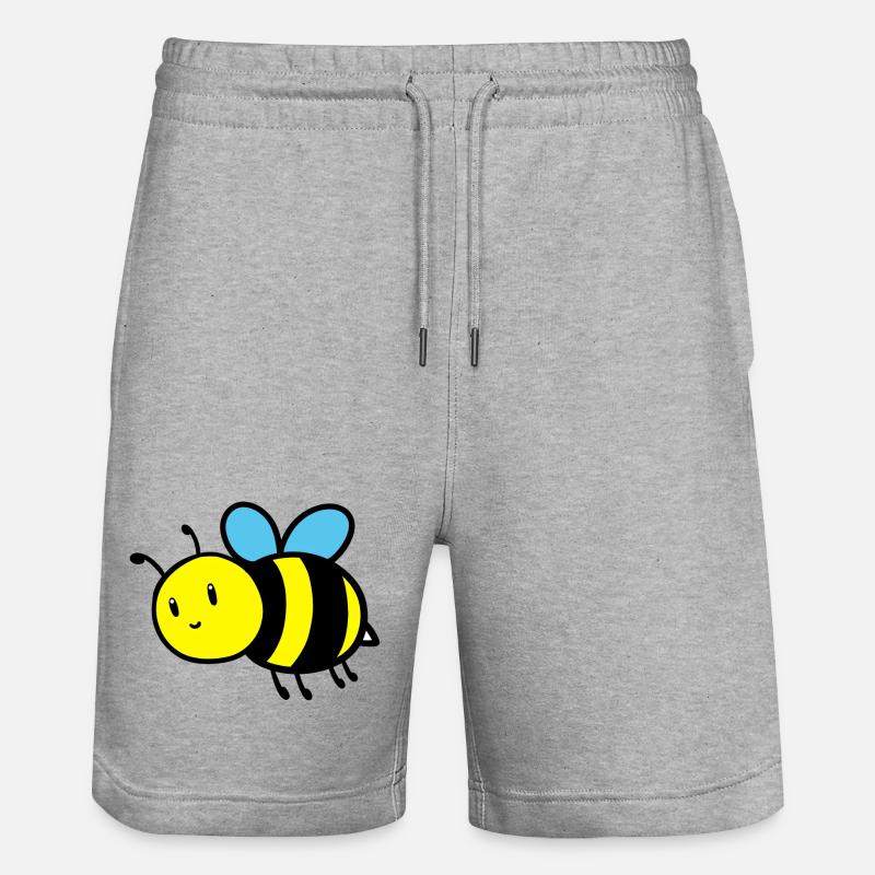 Douce abeille - Short de jogging bio TRAINER Stanley/Stella unisexe - gris chiné