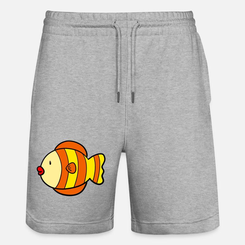 Poisson doux - Short de jogging bio TRAINER Stanley/Stella unisexe - gris chiné