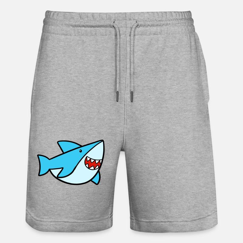 Requin mignon - Short de jogging bio TRAINER Stanley/Stella unisexe - gris chiné