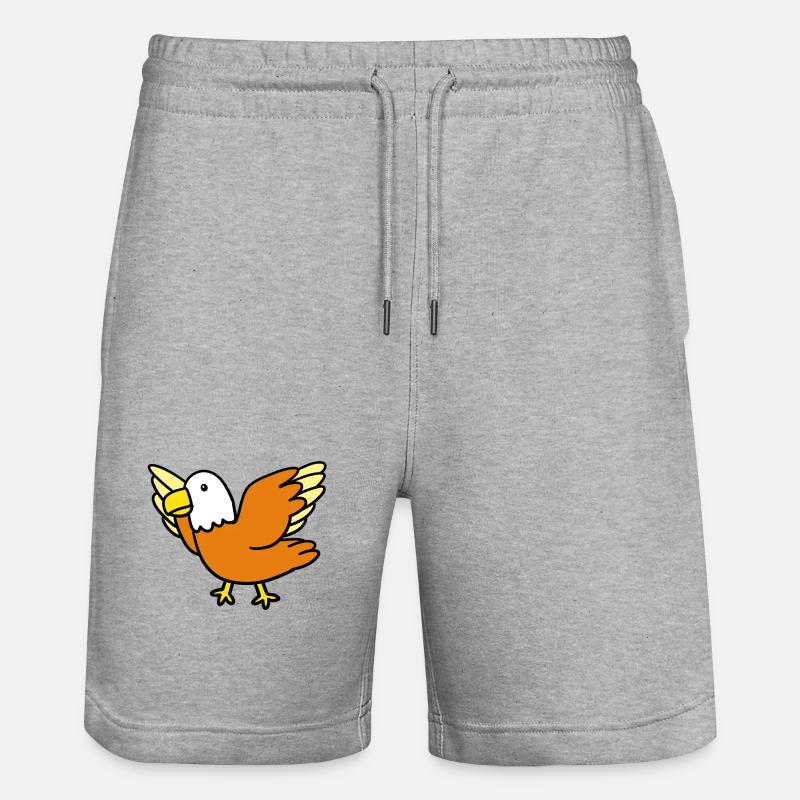 Kleiner Vogel - Stanley/Stella Unisex Bio Joggingshorts Trainer  - Grau meliert