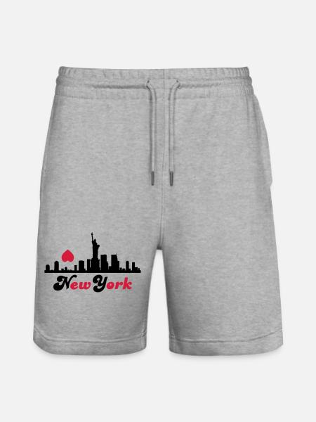 new_york - Short de jogging bio TRAINER Stanley/Stella unisexe - gris chiné