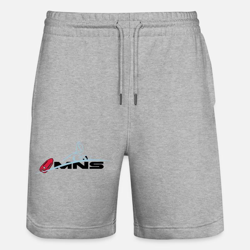 MNS maître-nageur sauveteur - Short de jogging bio TRAINER Stanley/Stella unisexe - gris chiné