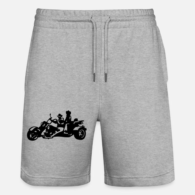 trike - Short de jogging bio TRAINER Stanley/Stella unisexe - gris chiné