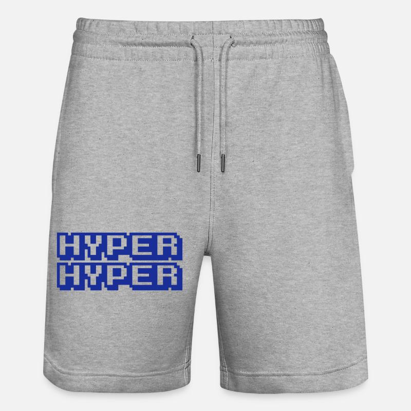 HYPER HYPER - Stanley/Stella Unisex Bio Joggingshorts Trainer  - Grau meliert