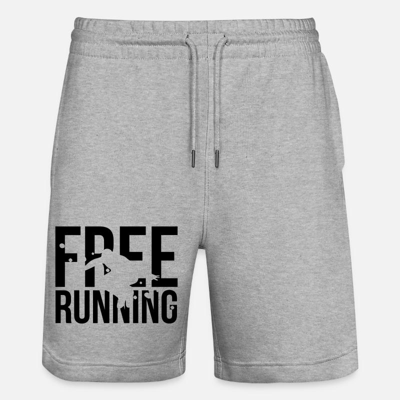 le free running - Short de jogging bio TRAINER Stanley/Stella unisexe - gris chiné