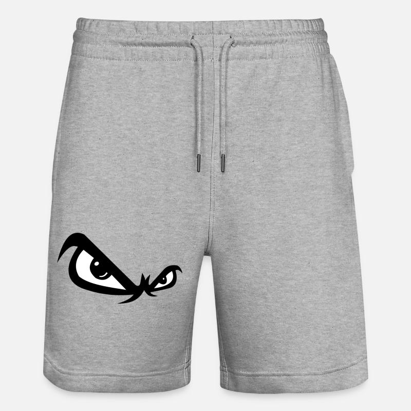 Böse Blick - Stanley/Stella Unisex Bio Joggingshorts Trainer  - Grau meliert