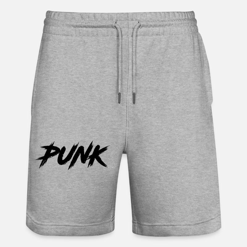 PUNK - Short de jogging bio TRAINER Stanley/Stella unisexe - gris chiné