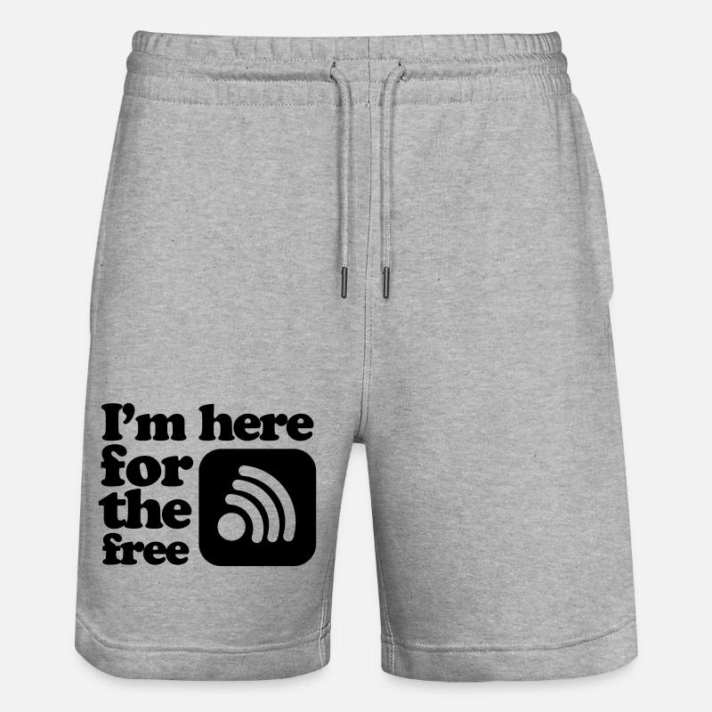 Internet - Short de jogging bio TRAINER Stanley/Stella unisexe - gris chiné