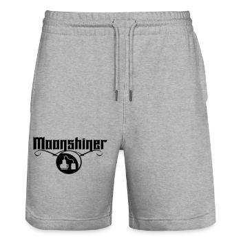 moonshiner schnaps whisky brenner party rum segeln - Stanley/Stella Unisex Bio Joggingshorts Trainer  - Grau meliert - Vorne - Nik (191cm) & Marisol (170cm)