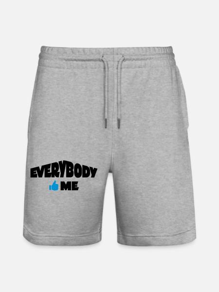 funny - Stanley/Stella Trainer Unisex Organic Jogging Shorts - heather grey
