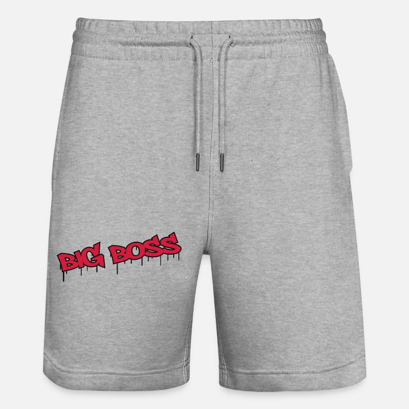 Big Boss - Stanley/Stella Unisex Bio Joggingshorts Trainer  - Grau meliert