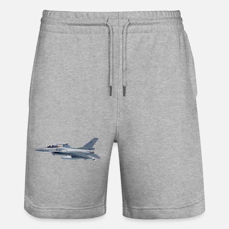F-16 - Short de jogging bio TRAINER Stanley/Stella unisexe - gris chiné