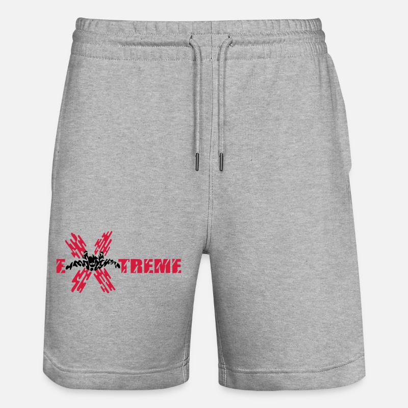 skydiver extreme - Short de jogging bio TRAINER Stanley/Stella unisexe - gris chiné