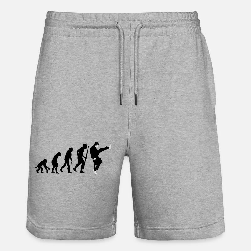 Evolution of silly walks - Short de jogging bio TRAINER Stanley/Stella unisexe - gris chiné