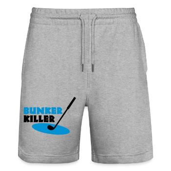 golf - Short de jogging bio TRAINER Stanley/Stella unisexe - gris chiné - Devant - Nik (191cm) & Marisol (170cm)