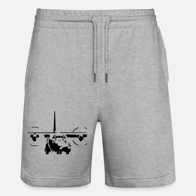 C-130 Hercules - Short de jogging bio TRAINER Stanley/Stella unisexe - gris chiné