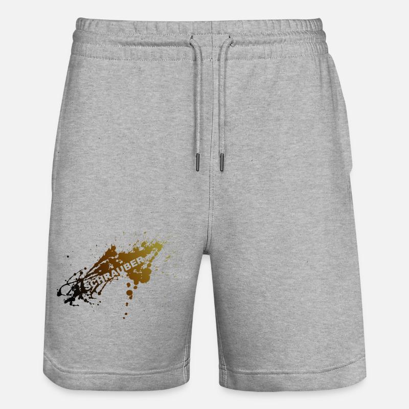 VISSEUSES - Short de jogging bio TRAINER Stanley/Stella unisexe - gris chiné