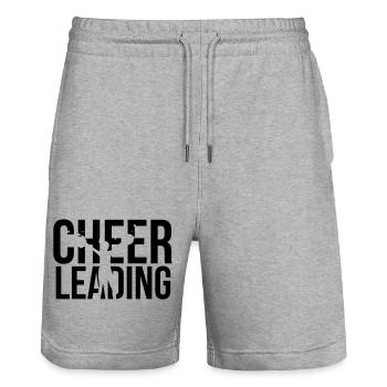 cheerleading - Stanley/Stella Unisex Bio Joggingshorts Trainer  - Grau meliert - Vorne - Nik (191cm) & Marisol (170cm)