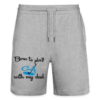 Golf - Stanley/Stella Unisex Bio Joggingshorts Trainer  - Grau meliert - Vorne - Nik (191cm) & Marisol (170cm)