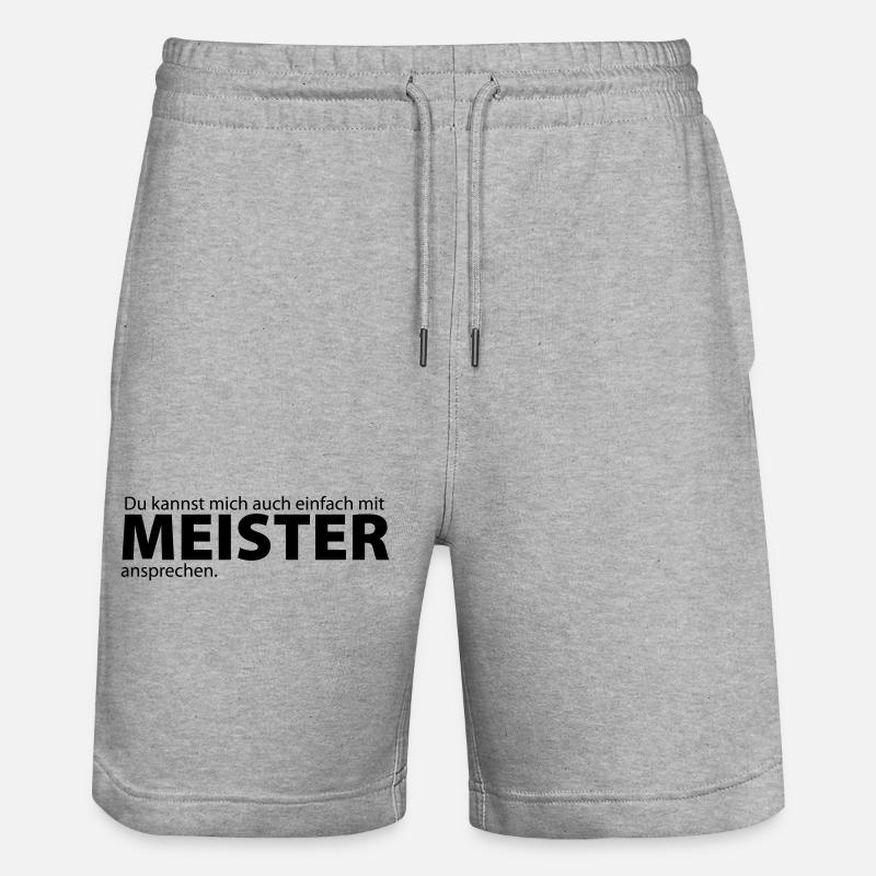 répondre avec Maître - Short de jogging bio TRAINER Stanley/Stella unisexe - gris chiné