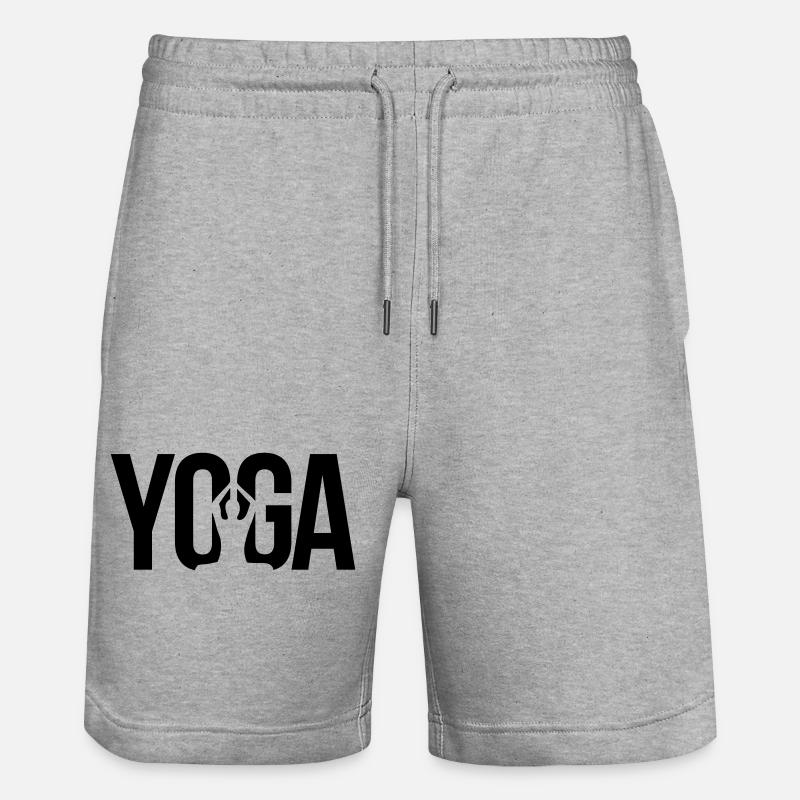 yoga - Short de jogging bio TRAINER Stanley/Stella unisexe - gris chiné