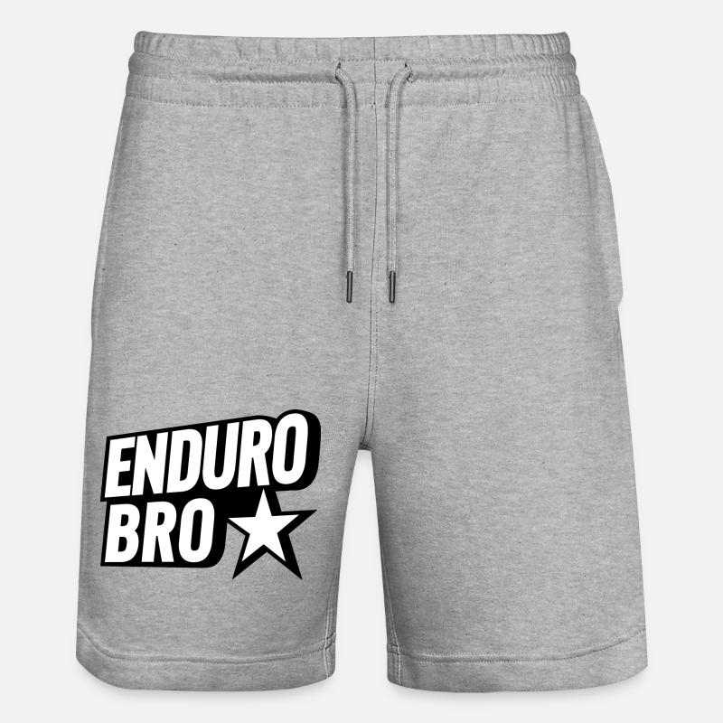 Enduro Bro MTB Team - Stanley/Stella Unisex Bio Joggingshorts Trainer  - Grau meliert