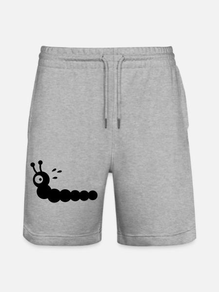 Angstschwitzender Wurm - Stanley/Stella Unisex Bio Joggingshorts Trainer - Grau meliert