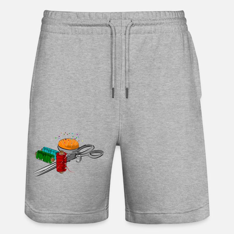 couteaux - Short de jogging bio TRAINER Stanley/Stella unisexe - gris chiné