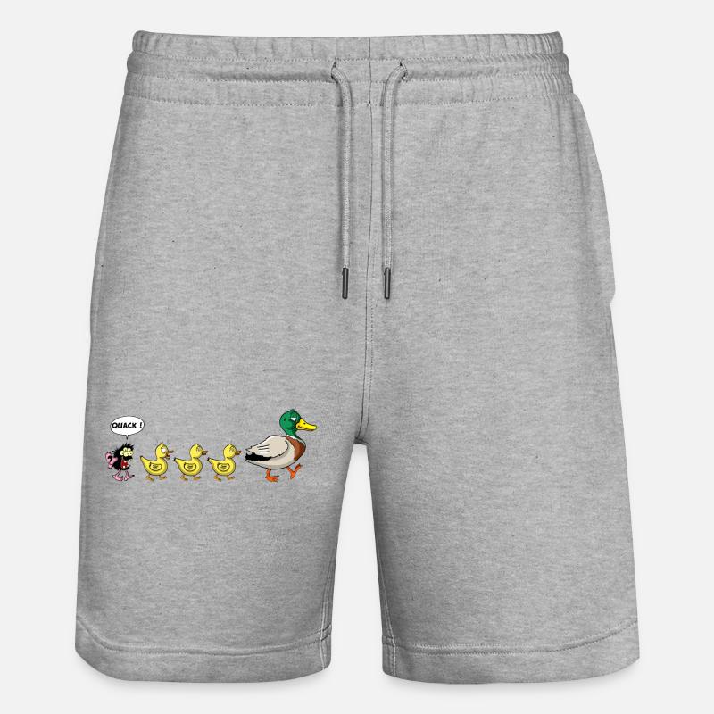 Das hässliche Entlein - Stanley/Stella Unisex Bio Joggingshorts Trainer  - Grau meliert