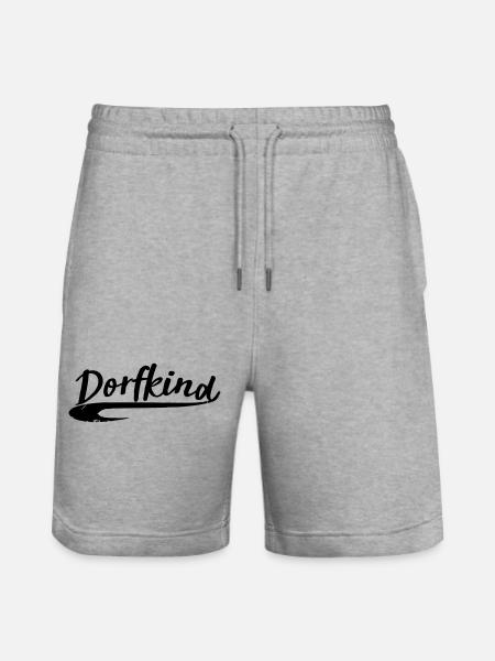 dorfkind dorf stadt liebe land dorfi aufkleber - Stanley/Stella Unisex Bio Joggingshorts Trainer - Grau meliert