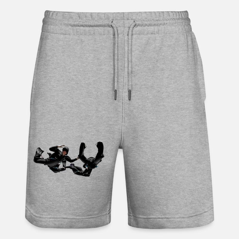 Skydivers - Short de jogging bio TRAINER Stanley/Stella unisexe - gris chiné