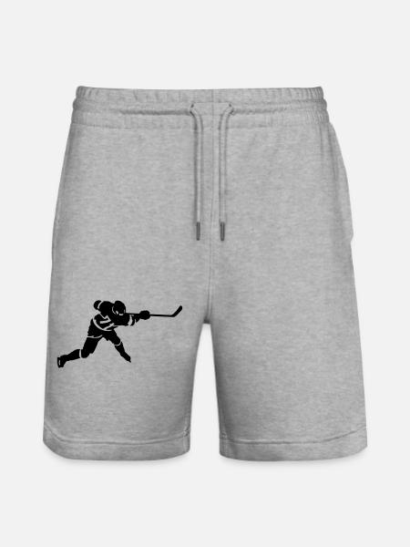 Hockey - Stanley/Stella Trainer Unisex Organic Jogging Shorts - heather grey