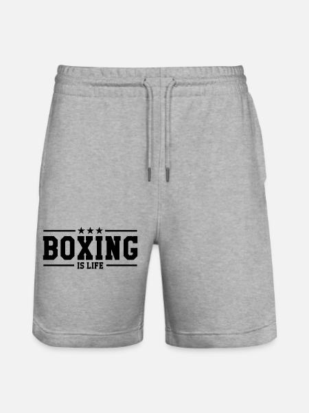 Boxing is life ! - Short de jogging bio TRAINER Stanley/Stella unisexe - gris chiné