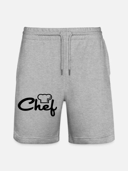 Chef - Short de jogging bio TRAINER Stanley/Stella unisexe - gris chiné