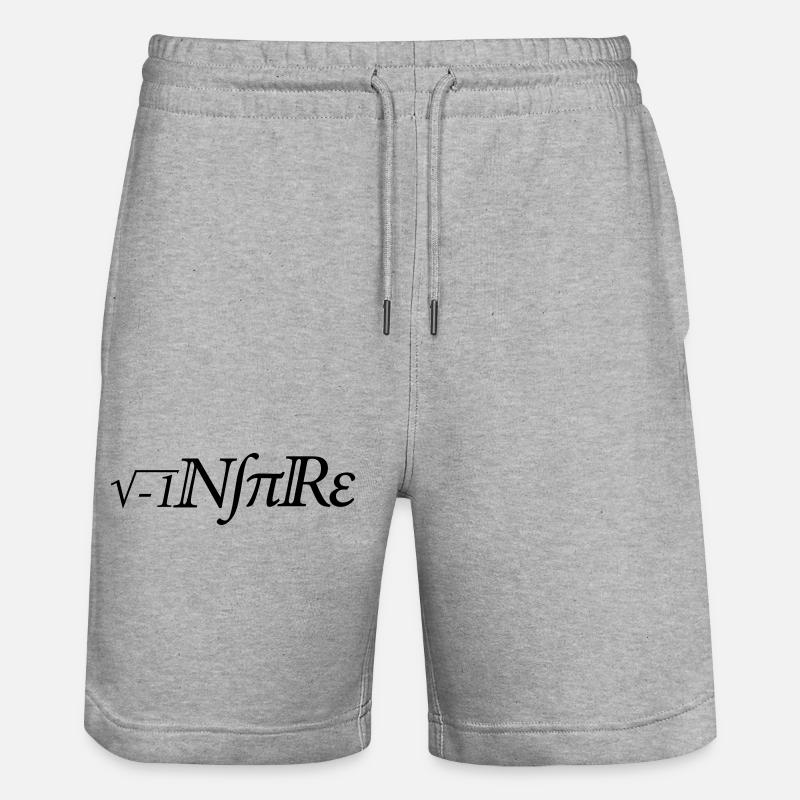 Math Inspire - Short de jogging bio TRAINER Stanley/Stella unisexe - gris chiné