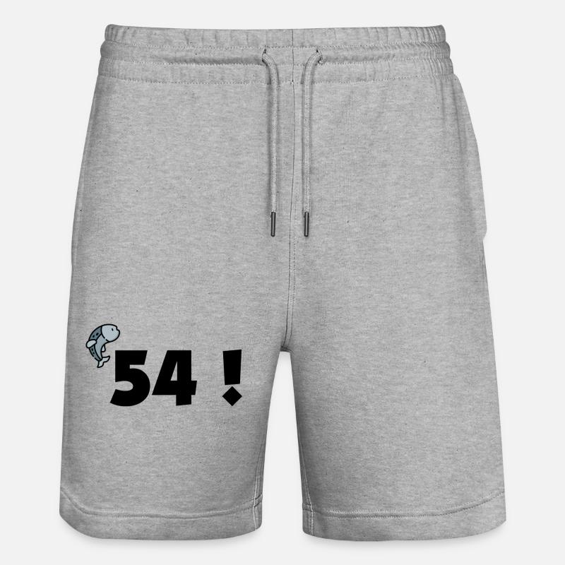 54 ! - Short de jogging bio TRAINER Stanley/Stella unisexe - gris chiné